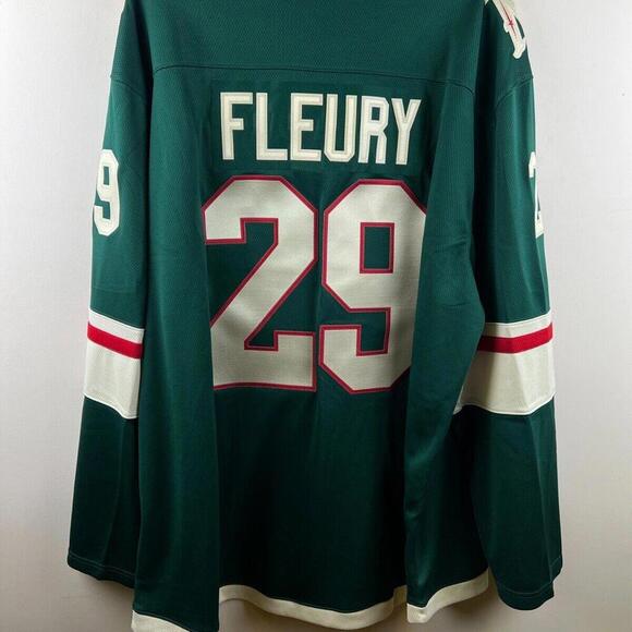 Men's Minnesota Wild Marc-Andre Fleury Hockey Jersey 29# Size 2XL All Stitched - Picture 3 of 9